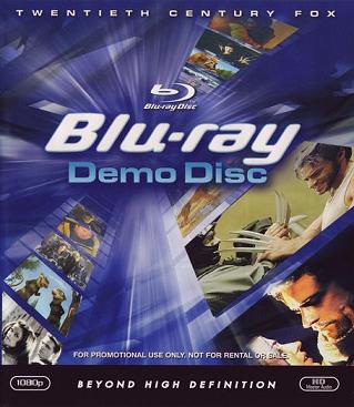Twentieth Century Fox Blu Ray - Demo Disc 