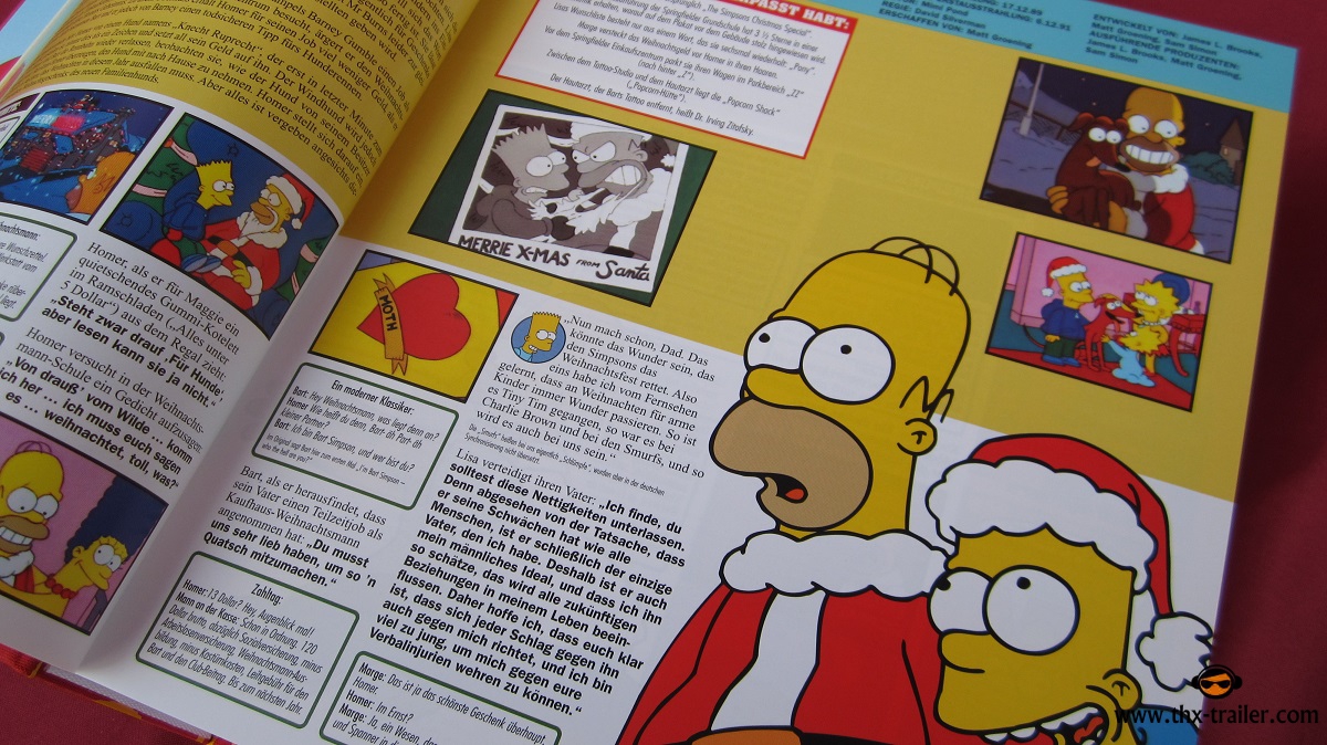 ein sattfarbenes knallvolles Simpson Fanpaket mit über 1100 Seiten Informationen und Höhepunktwissen über Yellow Familiy in einem hübschen Schuber