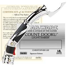 STAR WARS - Count Dooku AOTC Lightsaber ( Signature Edition )