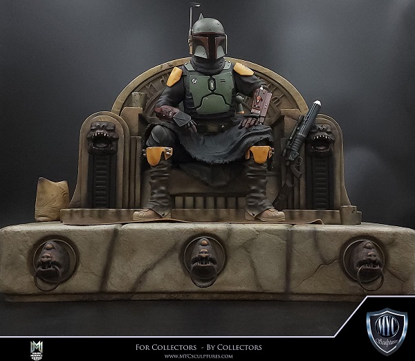 Boba Fett on Throne 1/4 Scale Statue Diorama