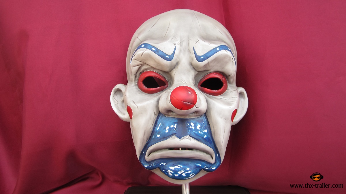 Queen Studios: The Dark Knight - Joker Clown Mask Prop Replica 