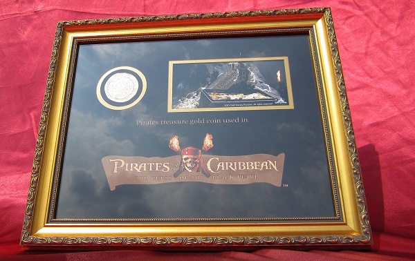 Pirates Of The Caribbean - Screen Used - Pirate Gold Coin Display