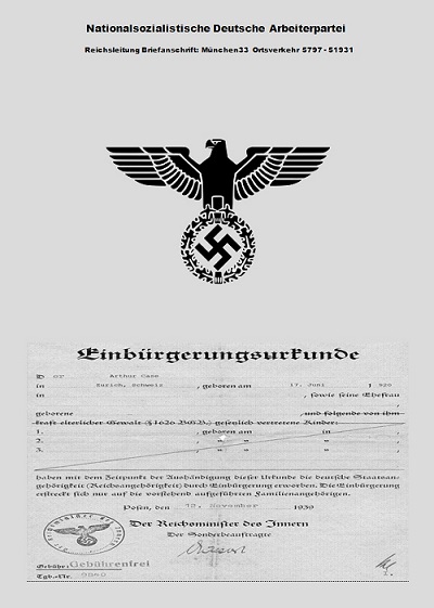 Inside Man - Arthur Case - Nazi Envelope