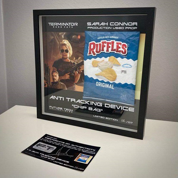 Sarah Connor - ScreenUsed Chip Bag Prop