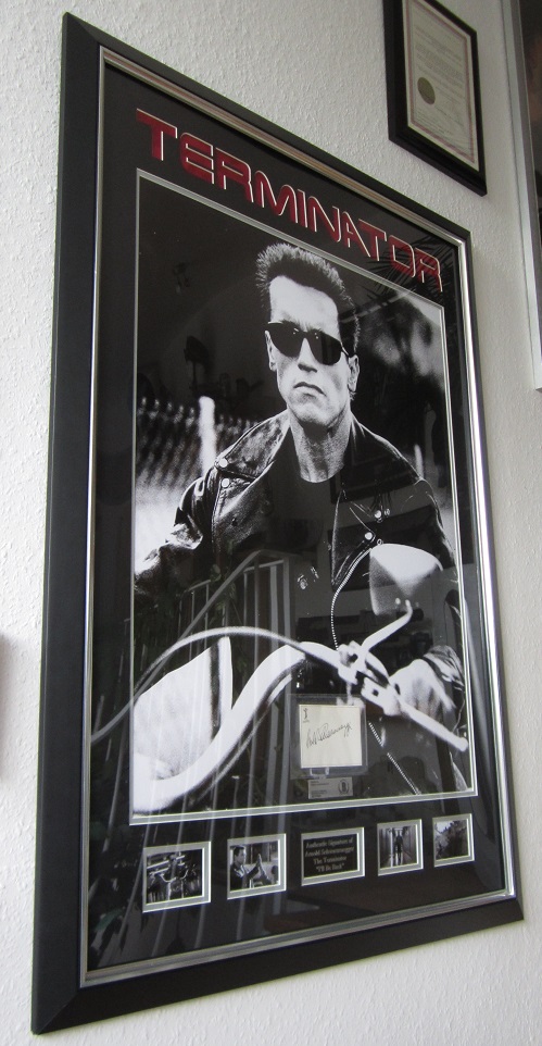 Movie Poster and Authentic Signature - Arnold Schwarzenegger